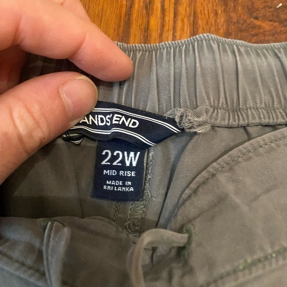 Lands end mid rise cropped lyocell pants size 22w - Picture 3 of 4